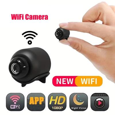 Mini telecamera WiFi 1080P HD Monitor di sicurezza per interni, rilevamento del movimento Telecamera di sorveglianza IP con visione notturna wireless
