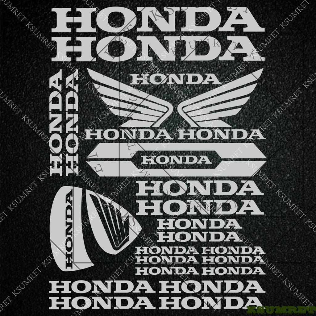For Honda Stickers Motorcycle Sticker Decal Helmet Moto Modification Reflective Decals