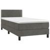 Maison Exclusive - Somier de láminas para cama y colchón Gris oscuro 90x200 cm Terciopelo
