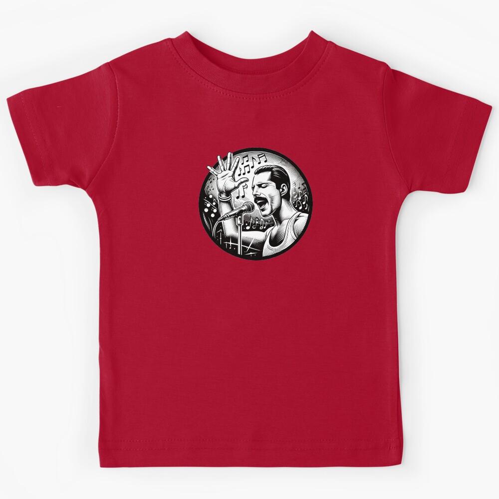 Rock Legend - Line Art - Rock Music Kids T-Shirt 150