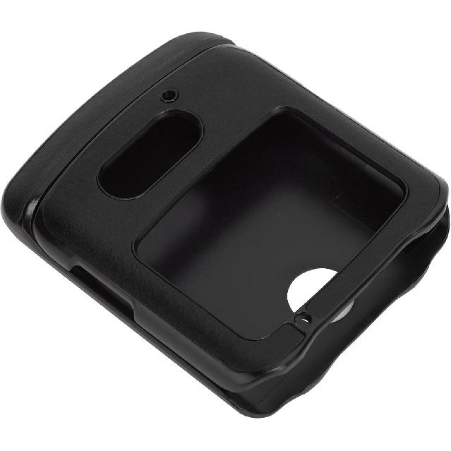 Case with Clip for Motorola RAZR 5G Flip Phone, Shockproof Phone Leather Cover for Motorola Razr 5G Leather Back Cover (Black)