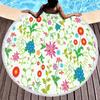 Telo da Spiaggia Rotondo Floreale Boho Microfibra Bohemia Assorbente Coperta da Spiaggia Geometrica Astratta Asciugamano da Piscina per Viaggio Picnic Bagno