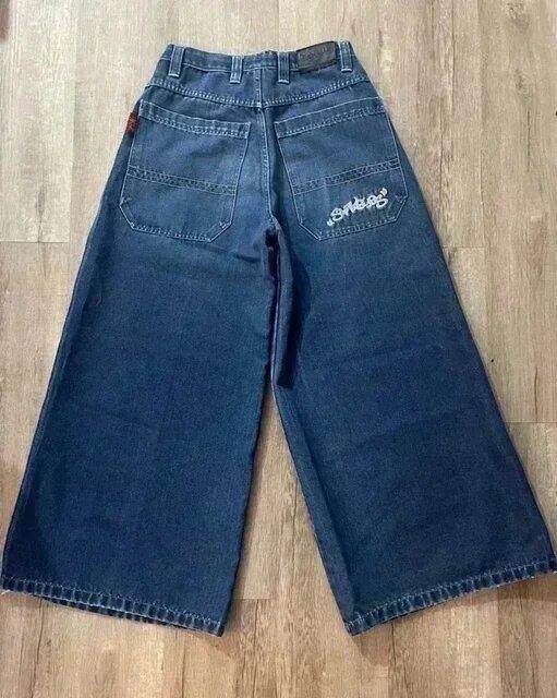 This year's bestseller: JNCO graphic jeans Y2K hip-hop loose jeans for men and women Harajuku wide-leg jeans