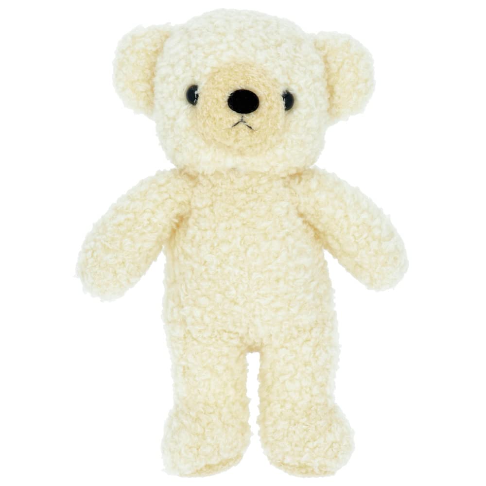 Fluffy 29cm Made In Japan Bear, Cream, Medium, Tall, Handmade,