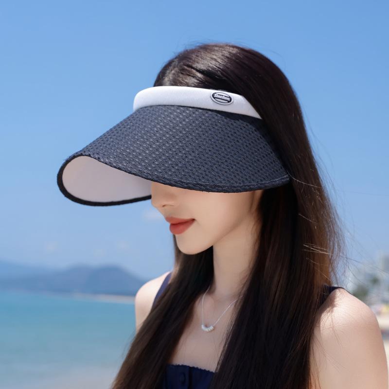 

Летняя клетчатая солнцезащитная шляпа женская для путешествий на открытом воздухе козырек универсальная модная с большими полями повязка на голову шляпа с открытым верхом