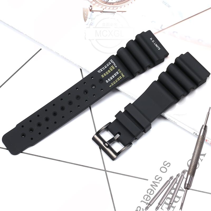 Cinturino in Silicone da 20 22 24mm Per Citizen ND Limits Diver Orologio Water Ghost Accessori Sportivo Impermeabile Cinturino di Ricambio