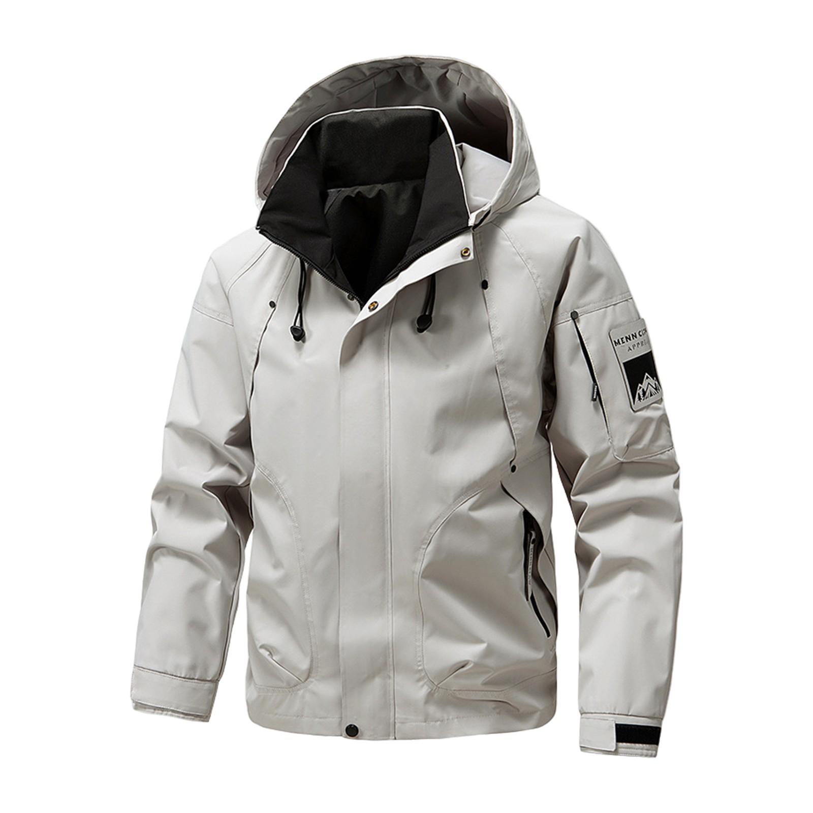 

Men s Spring Jackets American Outdoor Work Clothes Hooded Jackets Men s Clothing M хаки