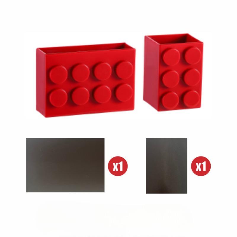 

Refrigerator Sticker Magnetic Storage Rack, Non-drilling Wall-mounted Storage Box, Multi-functional Magnetic Adhesive Kitchen Storage Box Square + Rectangle