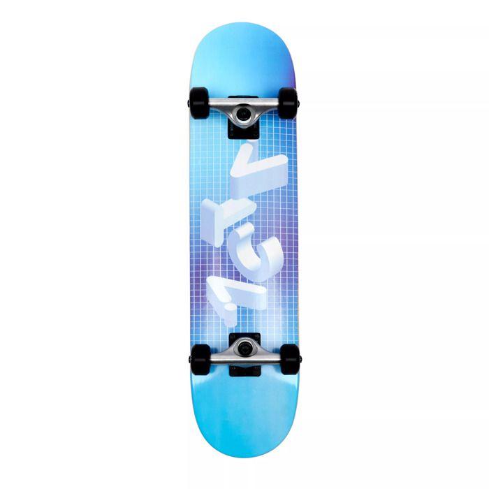 Skateboard - ACTA - Complete Wordart - 7.5 Pouces - Érable 7 Plis - Bleu