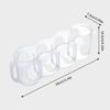 Portable Soda Can Organizer for Refrigerator Shelf, Beer Can Holder, Fridge Storage Sliding Rack, Clear PlasticPortable Soda Can