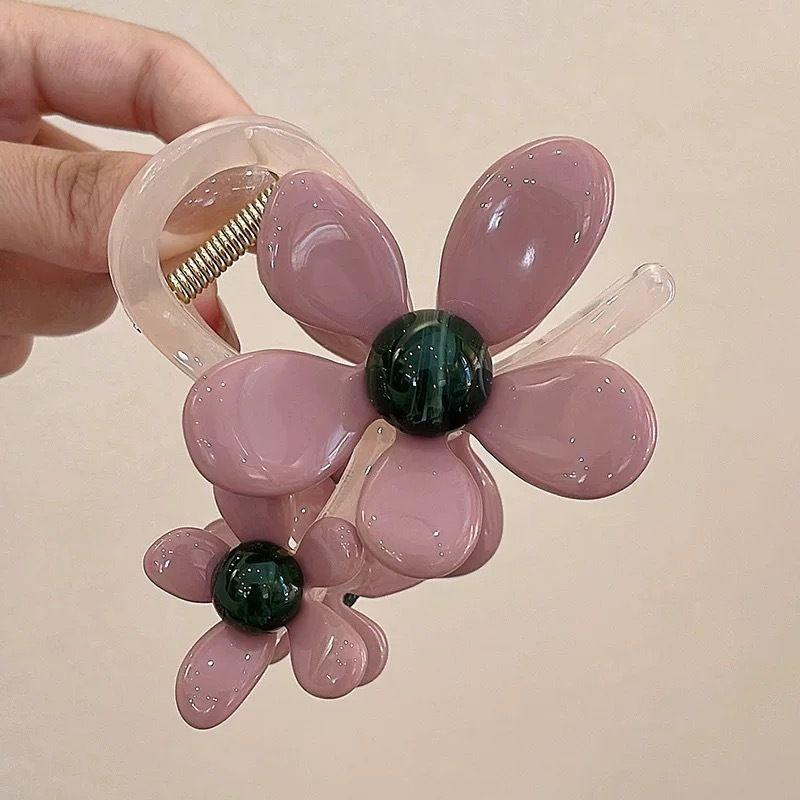 1pc Super Fairy Flower Korean Style Grab Clip Women's New Hair Clip with High-end Temperament and Shark Clip Hair Accessory