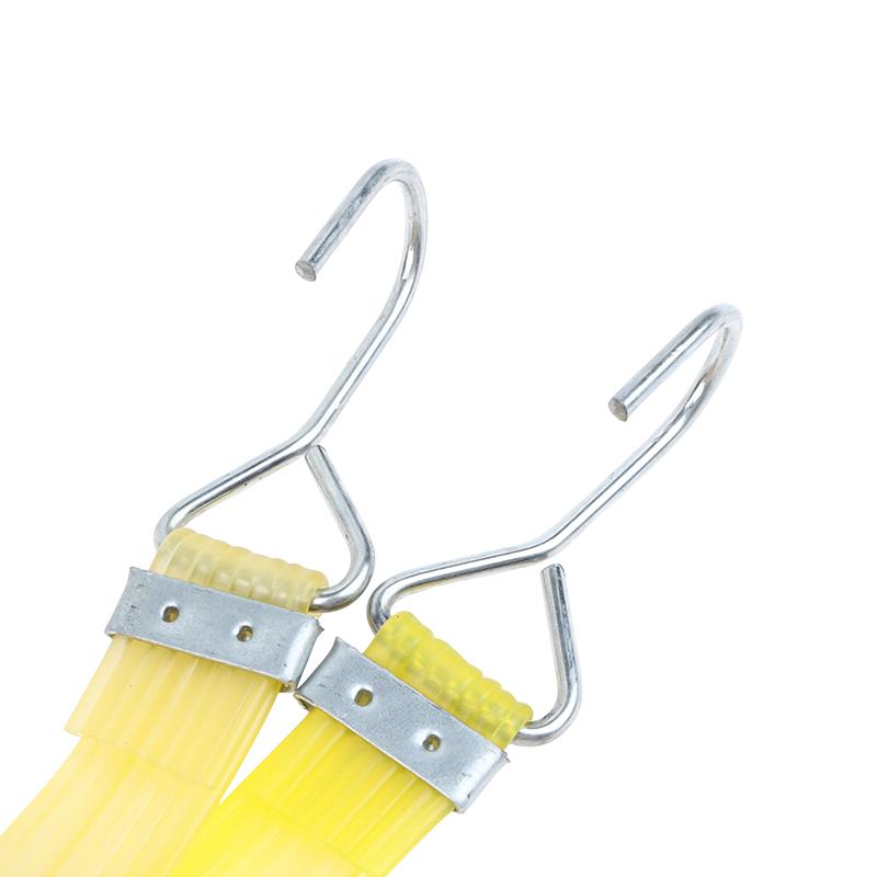 Elastic Cargo Tie Down Straps Withmetal Hooks 1M-2M Motorcycle Bike Bungee Cord For Luggage Transport Rubber Security Rope
