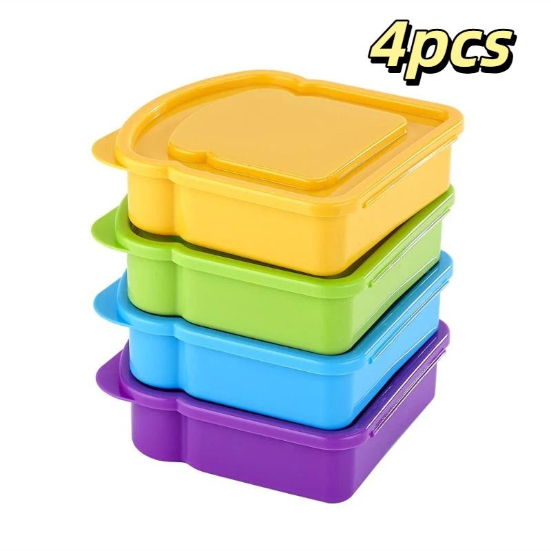 Toast Sandwich Lunch Boxes Reusable Snacks Container Food Storage Box For Kids School Office Work Travel And Outdoor Picnics