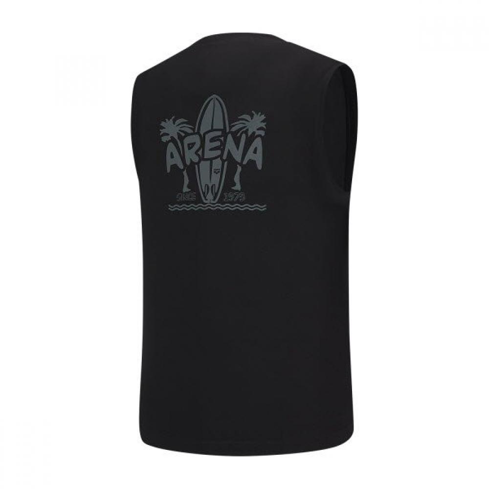 Arena Men S Relaxed Fit SleeveleSS raSh Guard A6bm1rr45 Blk