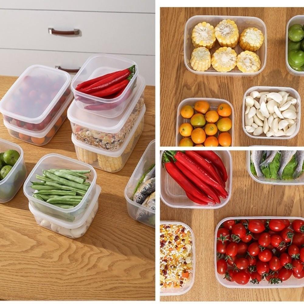 Transparent Refrigerator Storage Box Fresh Preservation Multifunctional Fridge Organizer Rack Durable Resuable