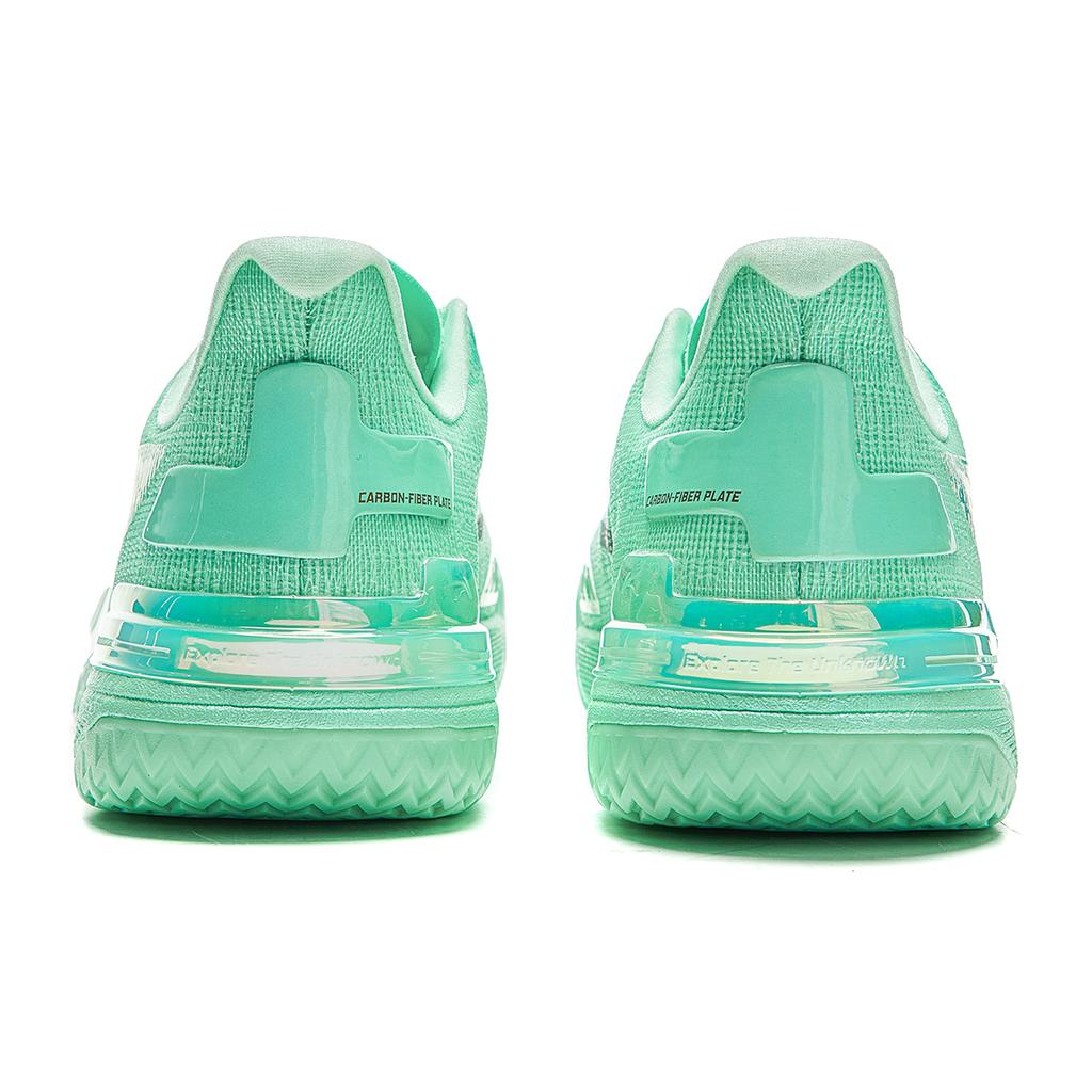 Li Ning Gamma Basketballschuhe Herren Niedrig geschnitten Fluoreszierendes Eisblau ABAV035-27