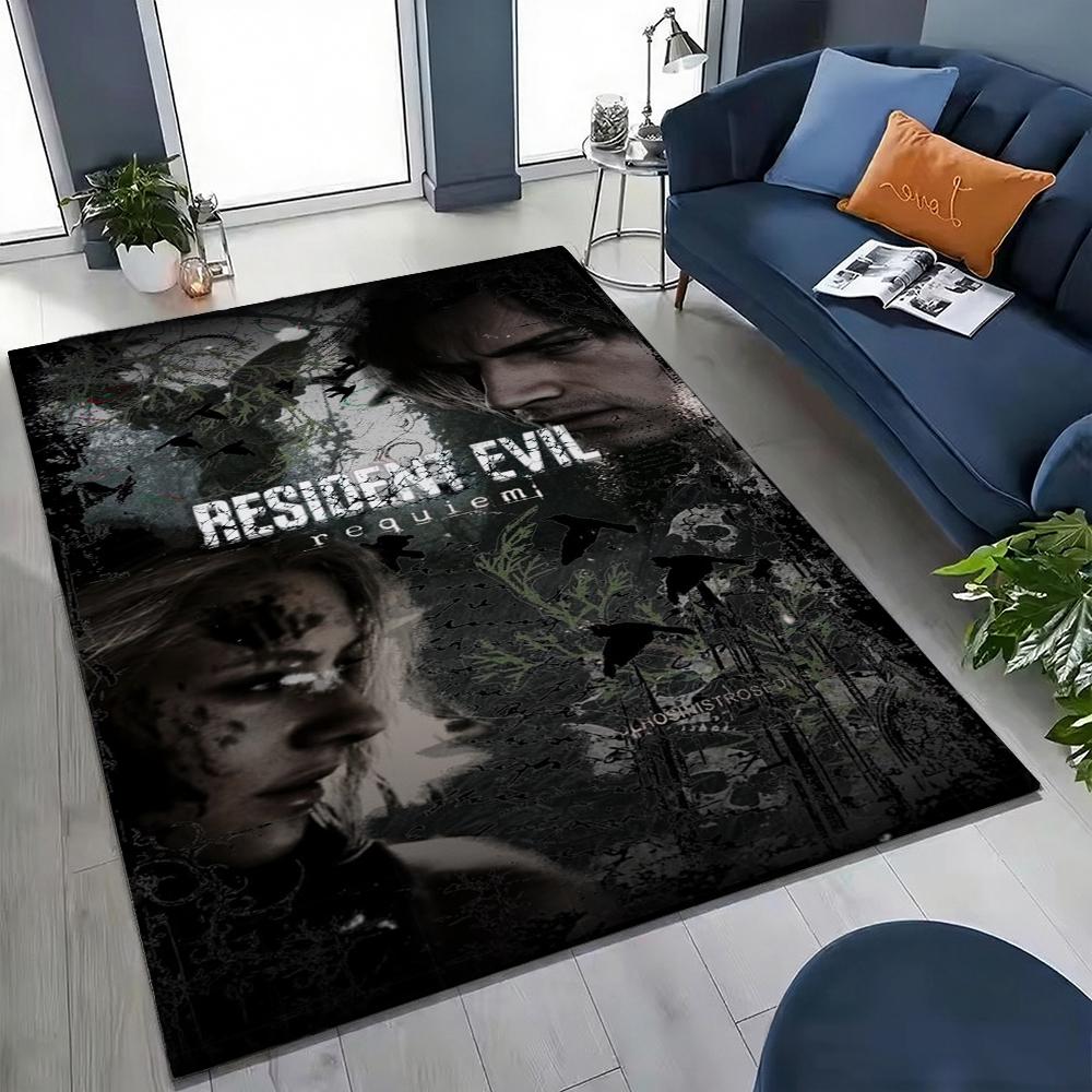 Resident Evil Death Island Rectangular Rug Thick Nonslip Carpet For Kids Bedroom Play Area Home Decor Memorial Gift