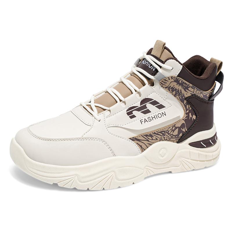 Herren High-Top Casual Sportschuhe vier Jahreszeiten neu weiche Sohle rutschfest Outdoor Laufschuhe Mode Studenten atmungsaktive Sneaker