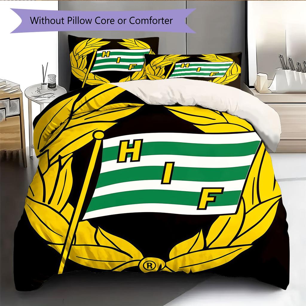 HIF Logo Bedding Quilt Set Quilt Cover Pillowcase Home Decoration Birthday Gift (1 * Duvet Cover + 2 * Pillowcase, Without Core)