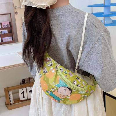Mochila escolar nova desenho animado infantil porta-moedas leve versátil meninos e meninas mochila transversal moda casual bolsa de peito