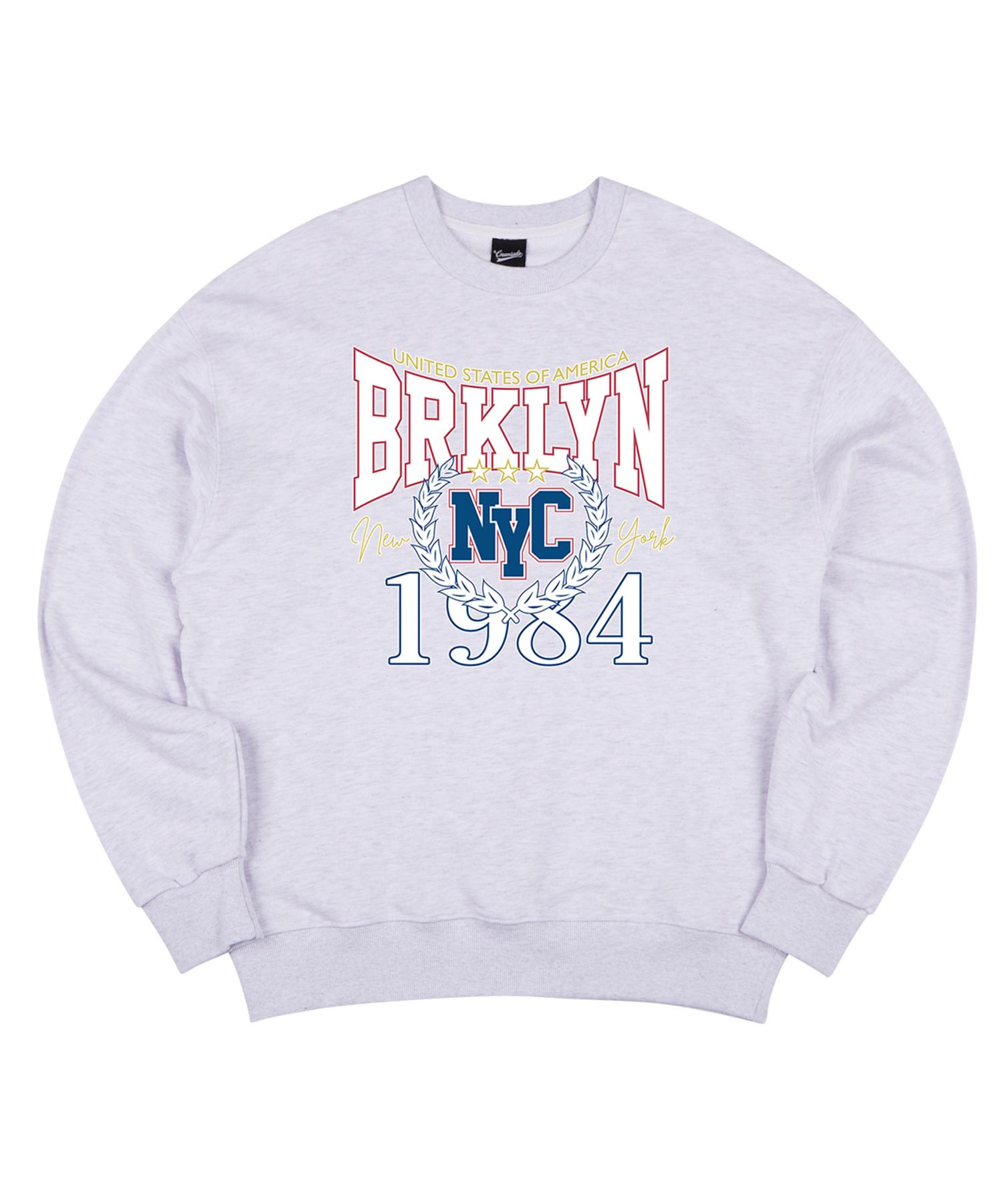 Cream Soda Lab Brooklyn Newocity 1984 Light Grey Sweatshirt 2(L)