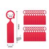 100Pcs Greenhouse Bonsai Collar Signs Ring Label Hook Tree Marker Nursery Stake Plastic Garden Hanging Plant Tags