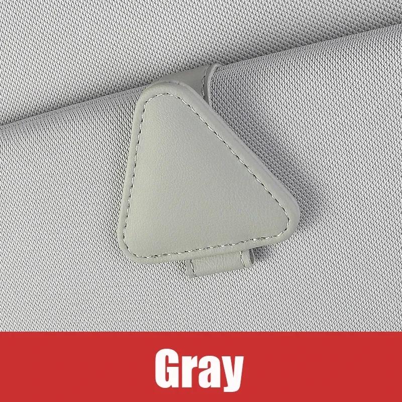 Universal Sun Visor Clip Sunglasses Holder Car Glasses Holder Microsoft Leather Eyeglasses Hanger Ticket Clip glasses Mount