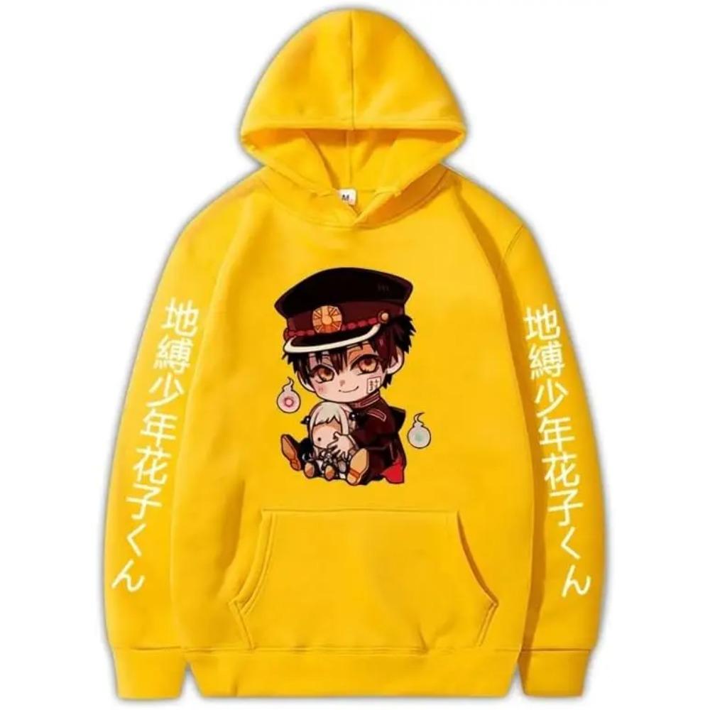 Japan Anime Toilet Bound Hanako Kun Graphic Hooded Men Women Manga Hoodies Casual Loose Sweatshirt Harajuku Male Streetwear