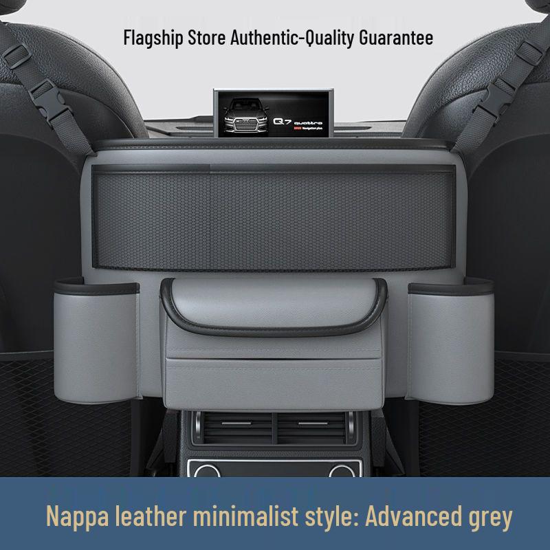 Car Seat Back Organizer & Trunk Storage Bag with Tissue Holder