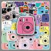50 Cartoon Camera Stickers for Scooters, Laptops, Cars & Motorcycles - Waterproof & Creative Designs