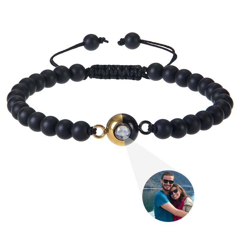 JYL TS Bracelet Zodiac  Engraved Beads Aligns Star Sign & Personal Growth Frosted-Customized