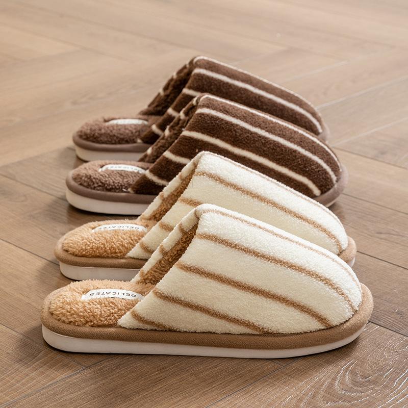 Cixi Cotton Slippers Women Winter Spring and Autumn Home Use Indoor Warm Non-slip Home Cixi Winter Plush Men