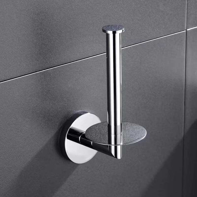 Stainless Steel Suction Cup Bathroom Tissue Holder