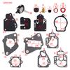 Carburetor Repair Rebuild Kit Gasket for Mercury Mariner Outboards 6 8 9.9 10 15 20 25 HP 2cyl Boat Motor 18-7212 1395-97611