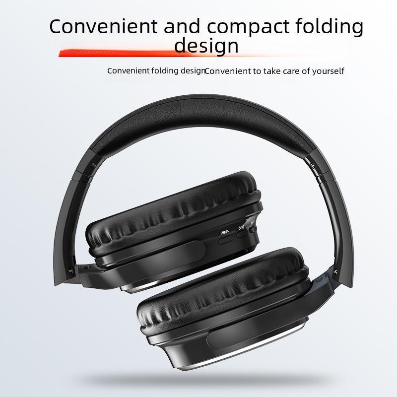 VJ901 Retro Bluetooth Wireless Noise-Canceling Headphones with Head-Mounted Design and Folding Card Plug-In Cable.