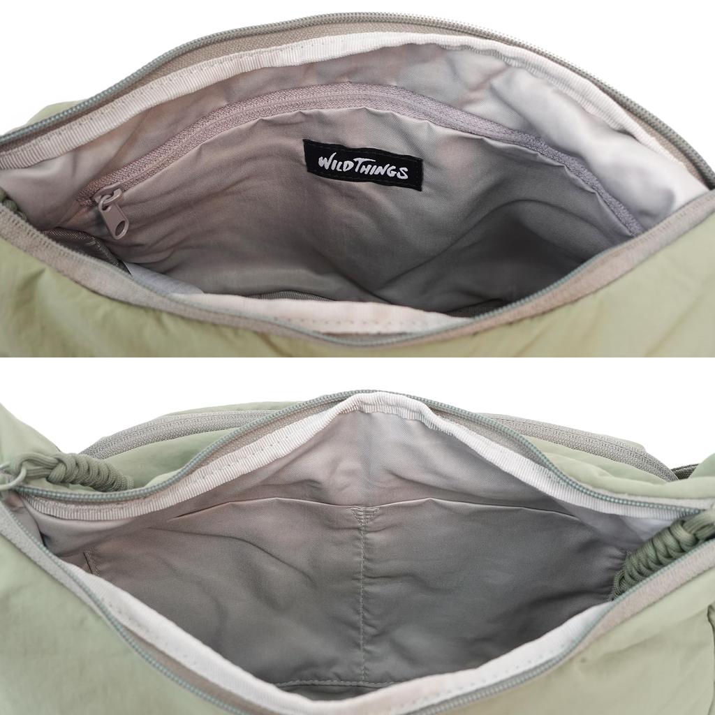 Wild Things Bonded Shoulder Khaki WT-380-3812 Bag, Small, Compact, Lightweight, Recycled, 22709148,