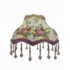 Cloth Lamp Shade with Bead Trim Ambient for Bedroom