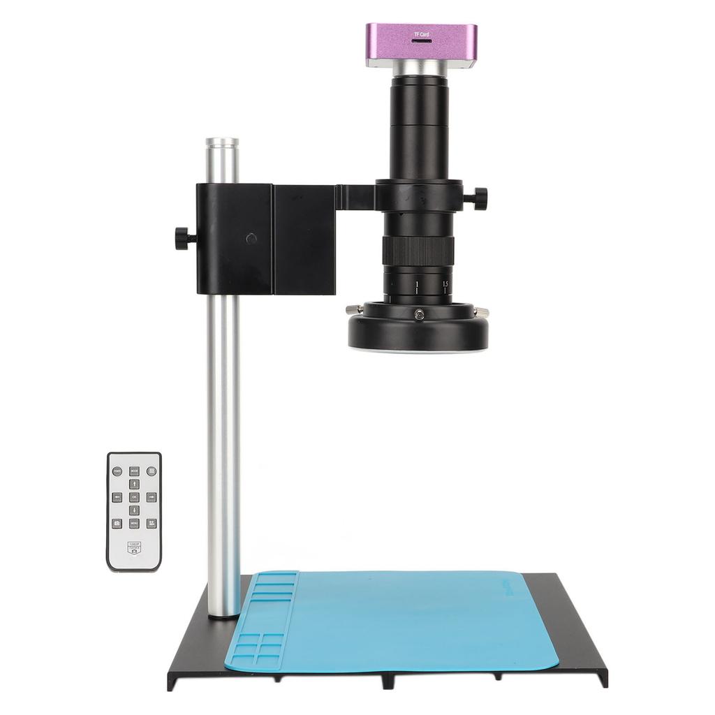 51MP Microscope Camera 180X C Mount Lens 1080P Video Industrial Digital Microscope Camera Kit with LED Light 100‑240V