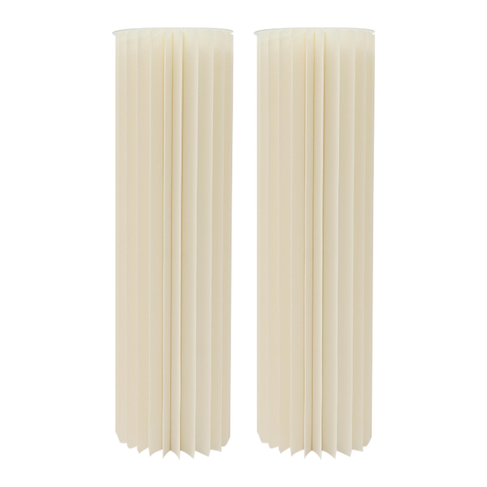 

Складная картонная подставка для цветов 2 шт. Цилиндр Стол для десертов с ПВХ-панелями для свадебного торжества Нагрузка 110 фунтов (39.37in В)