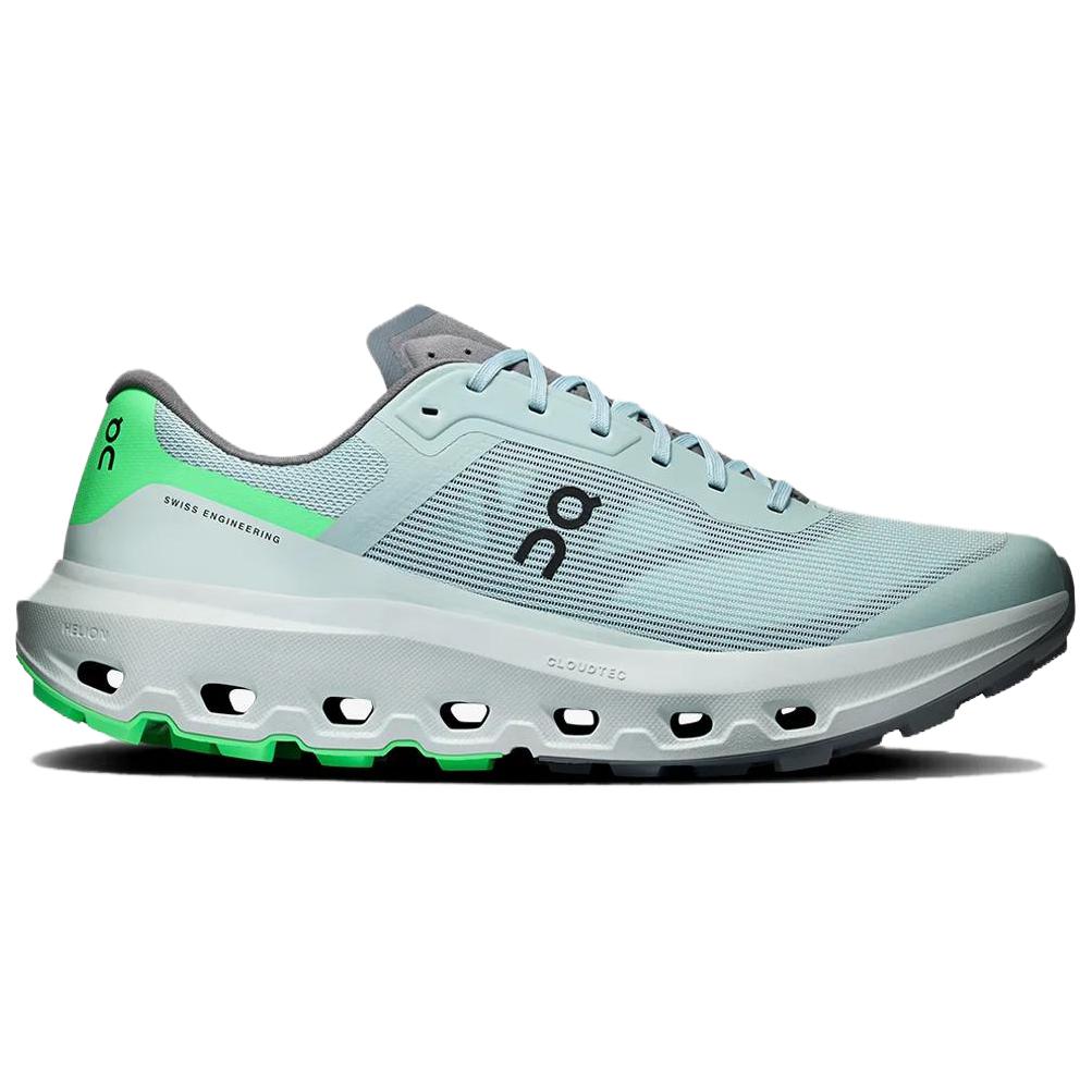 Women's Sneakers On Running On Cloudvista 3 Running Shoes Women's Low Top Gray Green