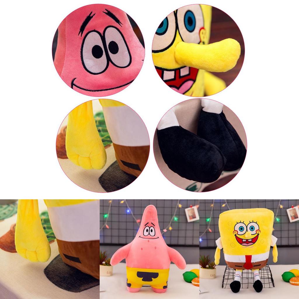Spongebob Patrick Star Plush Toy Soft Stuffed Doll Cute Cushion Kids Girls Gift