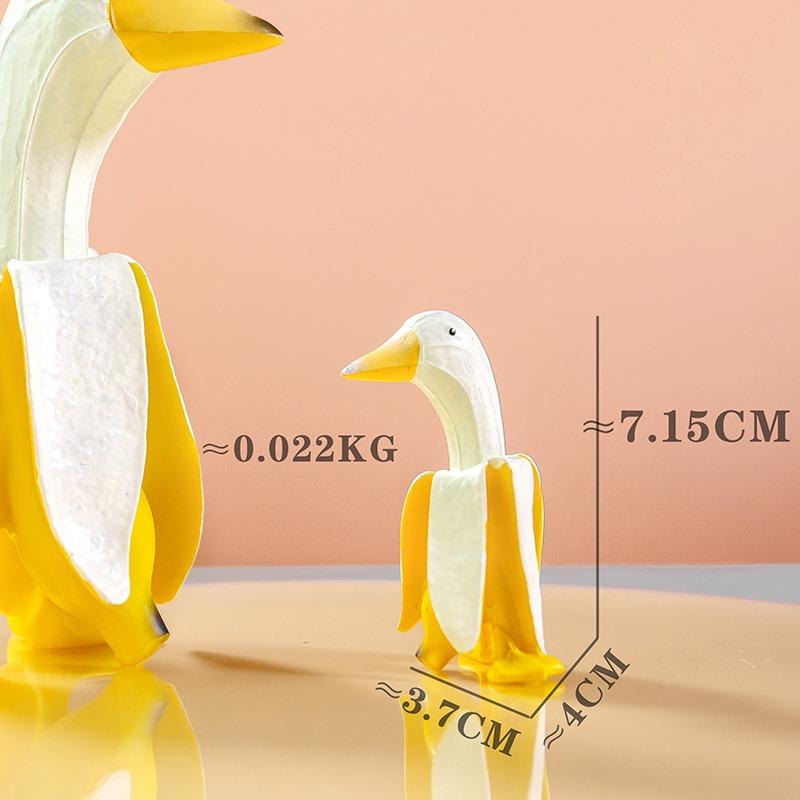 Banana Duck Decoration - Expressive Eyes, Lightweight Durable Plastic Material, Perfect for Home, Office, Party Use - Home Decor