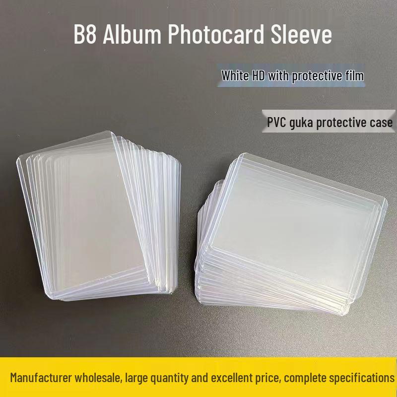 B8 Double-Sided Transparent 3-Inch Photo Card Sleeve for Small Card Protection