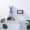1Pc Living Room Wooden Triangle Storage Holder Rack Decor Wall Mounted Shelf for Kids Boy Girls Room Decor Home Decoration