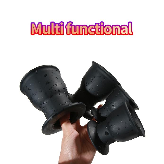 Hollow Butt Plug With Insert Anal Tunnel Beads Huge Speculum Anus Dilator SM Enema Cleaning Sex Toys for Men Women