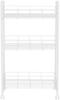 Wahei freiz Storage Rack, 3 Tiers with Casters, White, Multi-Rack, Slim Wagon, Kitchen Cart, Style Lab AMG-0518