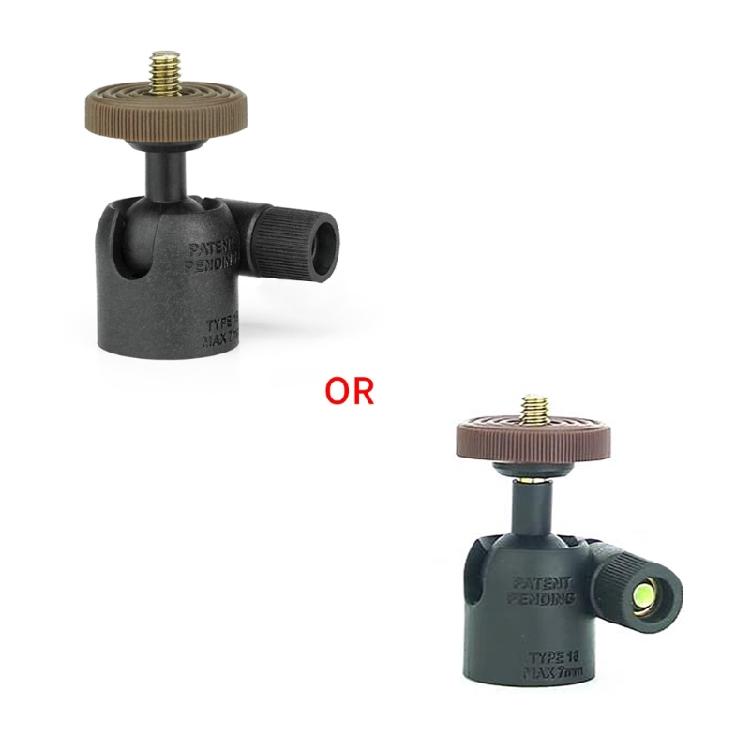 360 Degree Panoramic Ball Head with 1/4inch Screw and Cold Shoe Mount Aluminum for Camera Phone Tripod Accessories