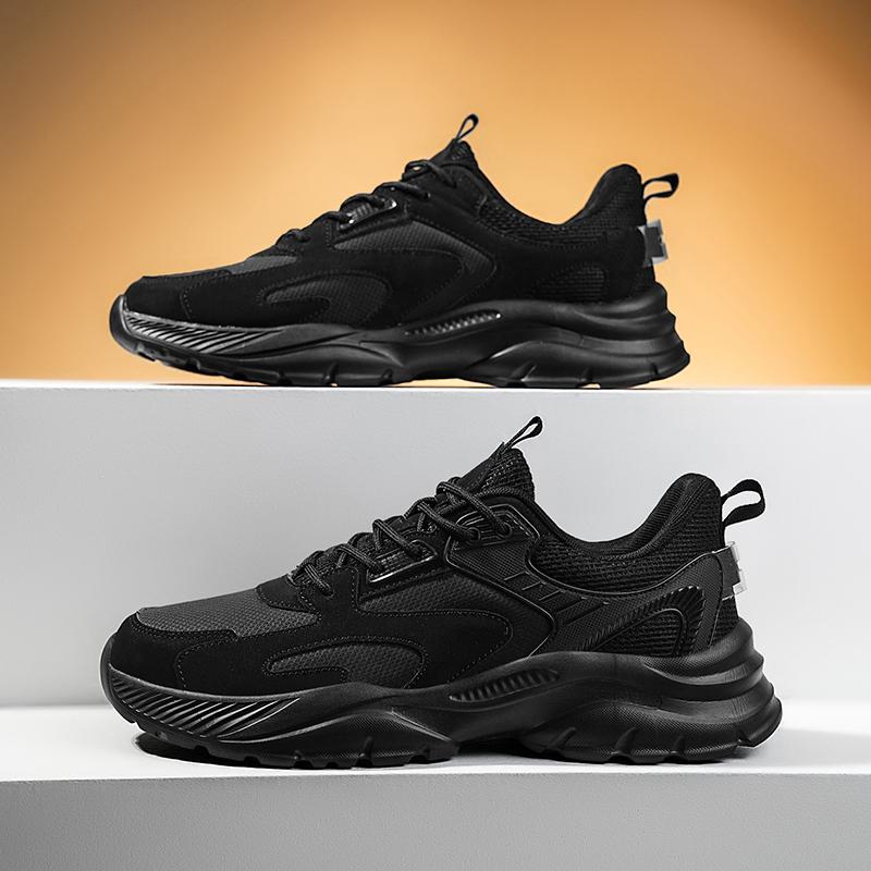 

Lightweight Work Safety Shoes Men New Comfortable Breathable Protective Sneakers Outdoor Fashion Running Sport Casual Shoes 46 чорний