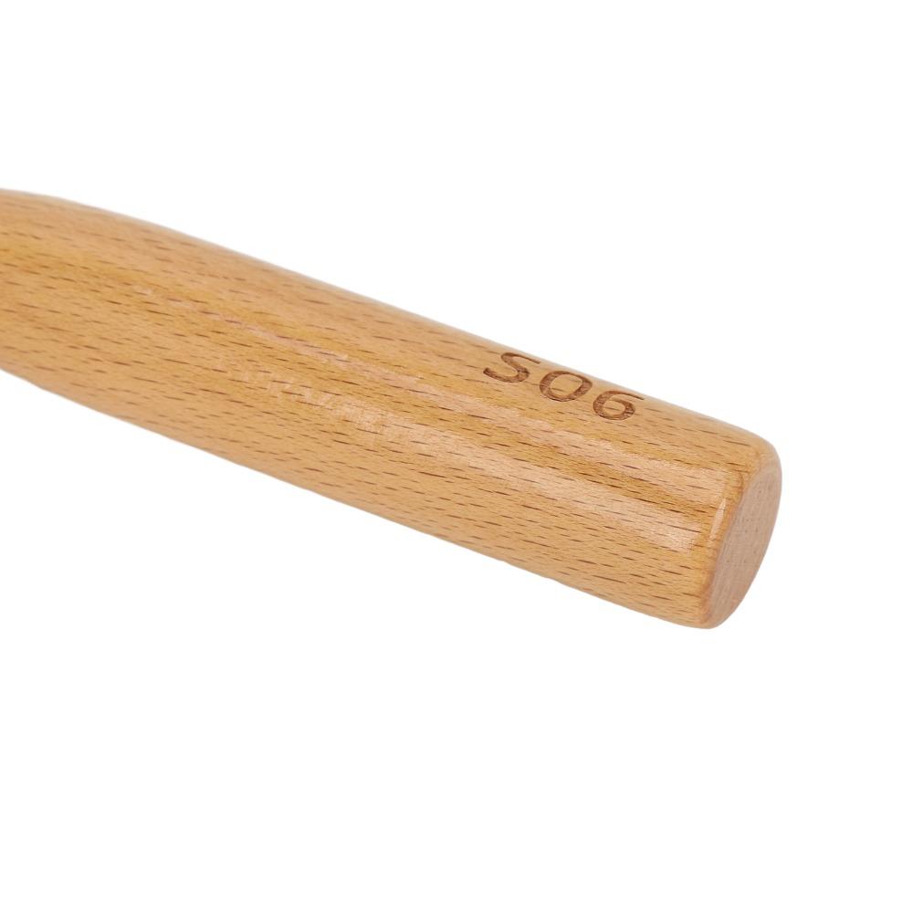 Ergonomic Handle Neck Duster Brush Beech Wood Barber Neck Duster Wooden Neck Duster  Barber Use