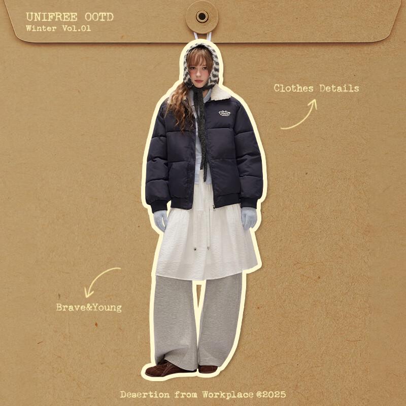 unifree Women's American Style Short Puffer Jacket